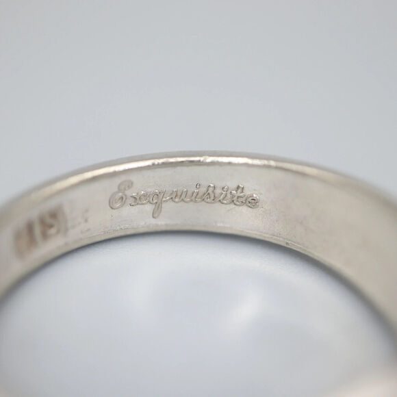 Exquisite Silver Vine Spoon Ring Size 11.5 Vintage Stainless Steel Polished - Picture 9 of 11